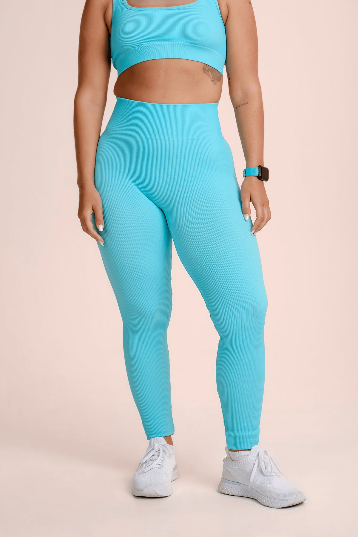 Calça Legging Basic Sem Costura Canelada