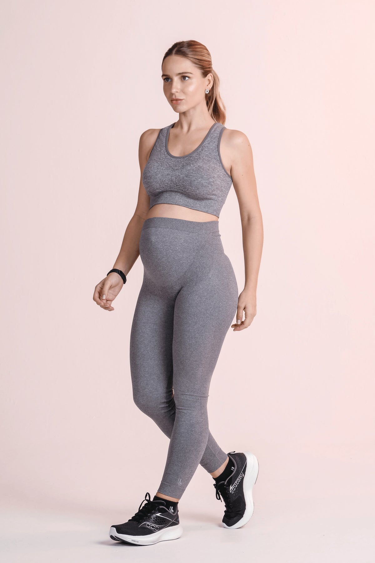 Calça Legging Lsport Mom Mescla