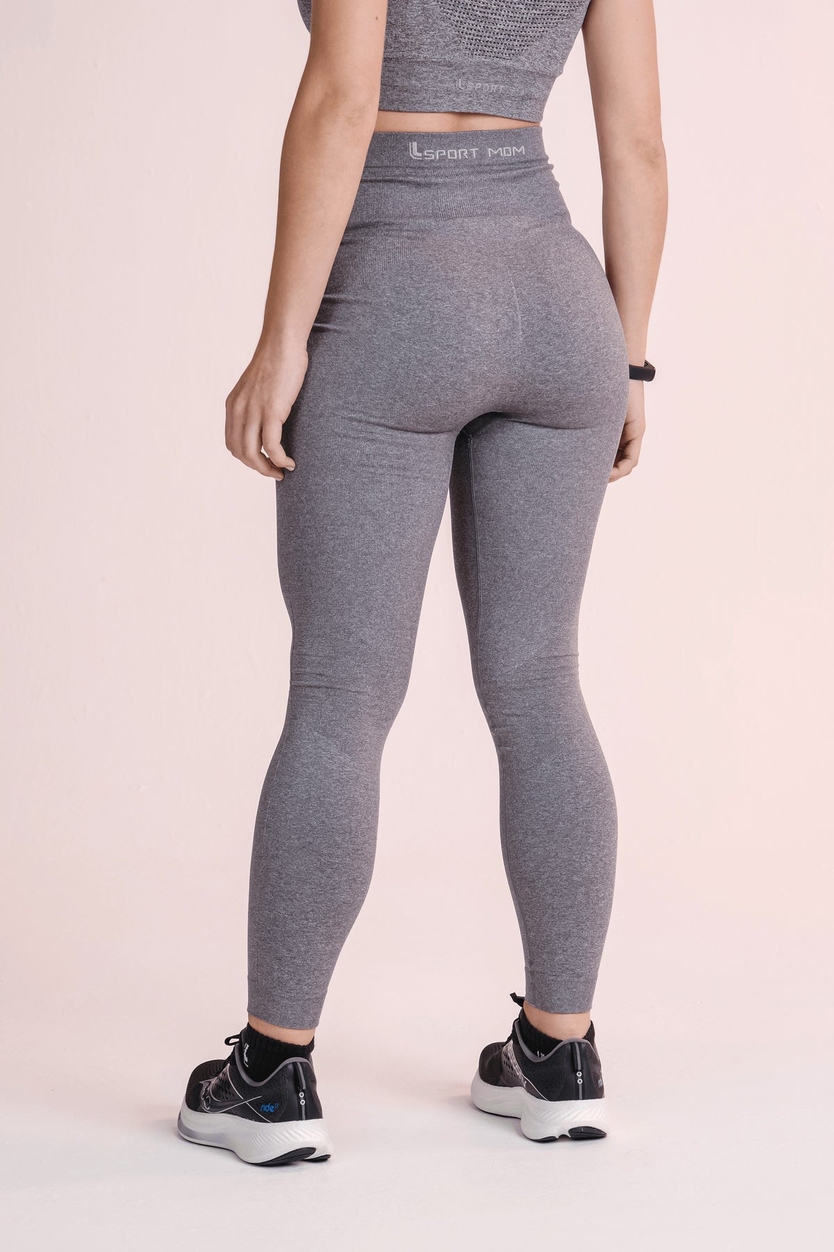 Calça Legging Lsport Mom Mescla
