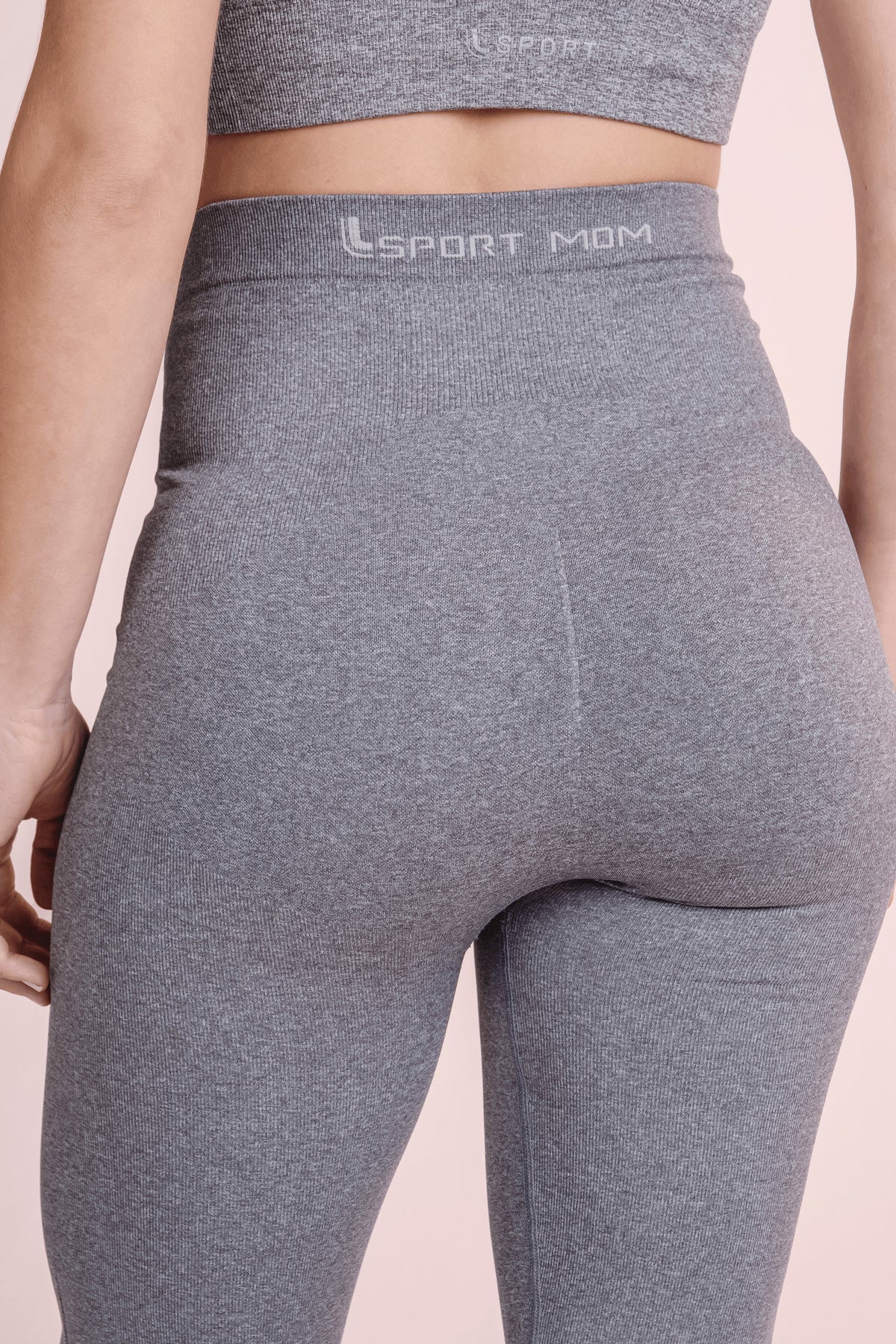 Calça Legging Lsport Mom Mescla