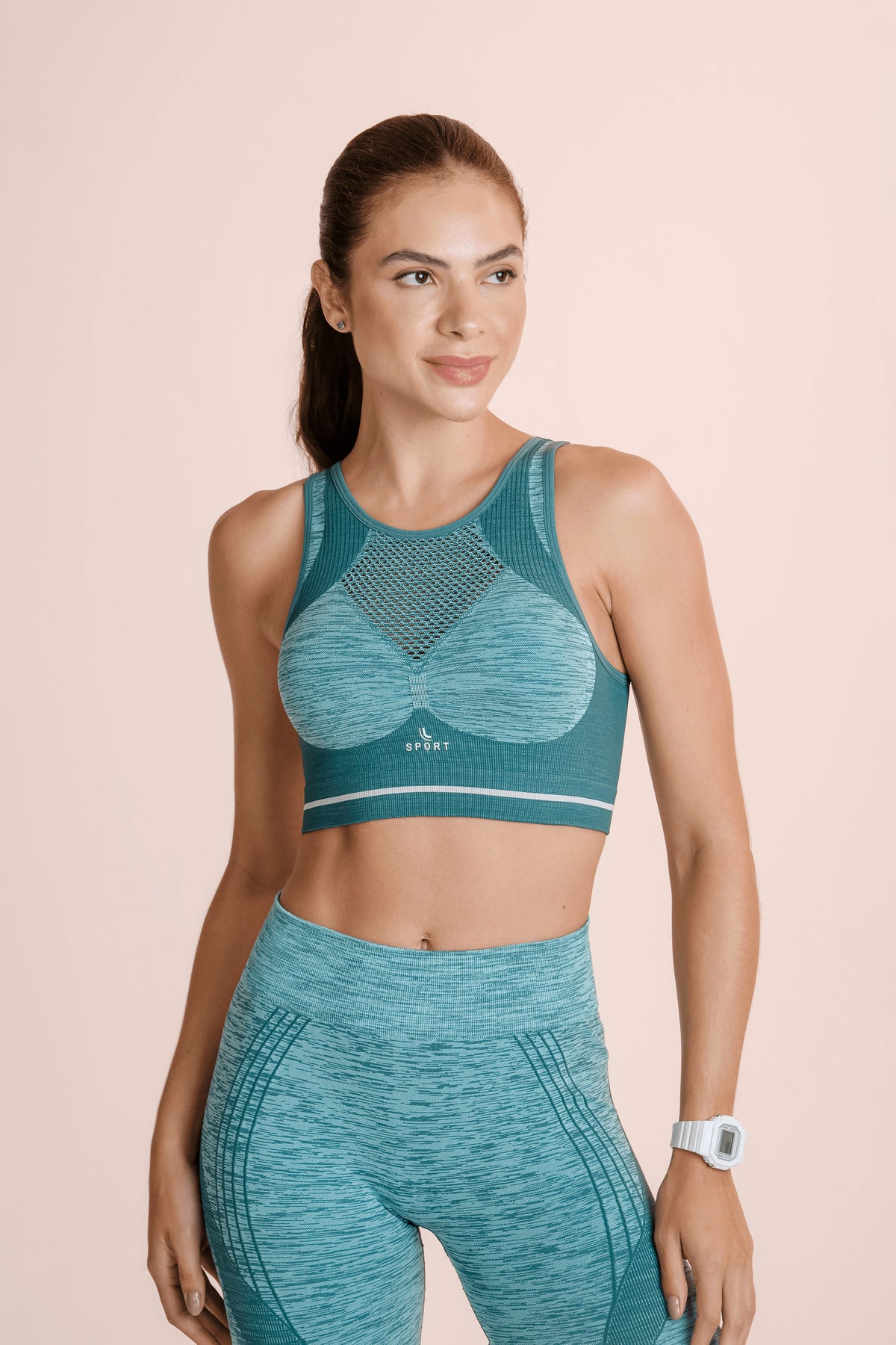 Top Lsport  Seamless Rajado